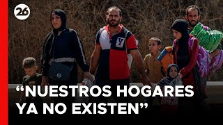 Refugiados sirios desplazados en el Líbano amenazados y solos en condiciones inhumanas  26Global [upl. by Laicram]