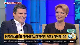 Lia Olguța Vasilescu Pensiile din grupele I și II majorate [upl. by Yule]