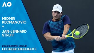 Miomir Kecmanovic v JanLennard Struff Extended Highlights  Australian Open 2024 Second Round [upl. by Bork]