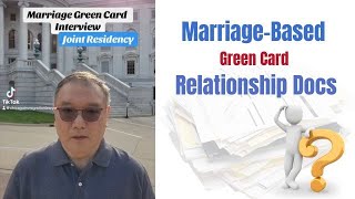 Marriage green card Evidence  Relationship documents [upl. by Aeki]