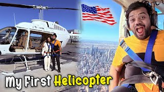 My First Helicopter Ride In America USA 🇺🇸🚁  Dream Came True ❤️  Poora New York Dekh Liya 😍 [upl. by Daniele143]