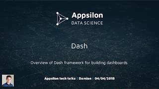 Overview of Python Dash Framework from Plotly for Building Dashboards [upl. by Kosel227]