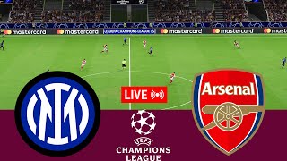 LIVE Inter Milan vs Arsenal UEFA Champions League 2425 Full Match  VideoGame Simulation [upl. by Vincenz]