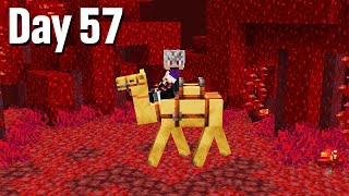 I Survived 100 Days on a Camel in Minecraft [upl. by Auqemahs]