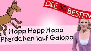 Hopp Hopp Hopp Pferdchen lauf Galopp  Anleitung zum Bewegen  Kinderlieder [upl. by Aliakam]