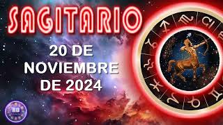 Horóscopo SAGITARIO hoy 20 de noviembre de 2024 [upl. by Coad]