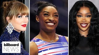 Taylor Swift amp SZA Rave Over Simone Biles  Billboard News [upl. by Lynna]