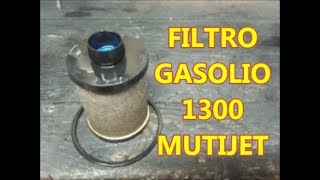 Sostituzione Filtro Gasolio Multijet 1300 IDEA filtro nafta [upl. by Nelan]