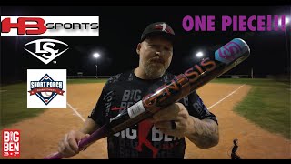 LOUISVILLE SLUGGER GENESIS ONE PIECE USSSA HEADBANGER SPORTS EXCLUSIVE Slowpitch Softball Bat [upl. by Olin]