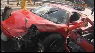 The Worlds Most Expensive Car Crash  Ferrari Fleet Ruined in Pricey Japan Pileup [upl. by Lyssa]