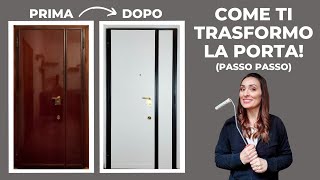 RIDIPINGERE una PORTA interna passo passo  Rinnovare casa 1 [upl. by Dranyer]