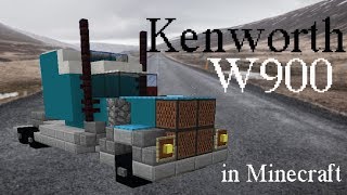 Kenworth W900 American Semi truck in Minecraft [upl. by Obe653]