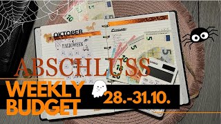 🎃28  3110 📊 I 𝐌𝐨𝐧𝐚𝐭𝐬𝐚𝐛𝐬𝐜𝐡𝐥𝐮𝐬𝐬 I echte Einnahmen amp Ausgaben I Weekly Budget [upl. by Seuguh662]