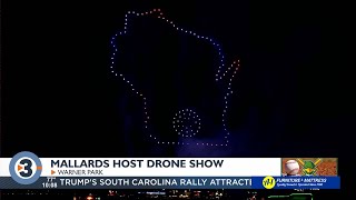 Madison Mallards hold Fourth of July drone fireworks show [upl. by Eizzik]