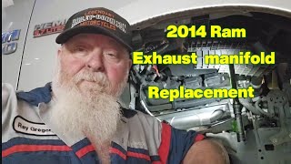 2014 ram exhaust manifold replacement183 [upl. by Afatsom]