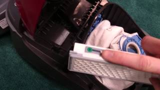 Changing a HEPA filter in a Miele C1 S2000 [upl. by Adiaj]