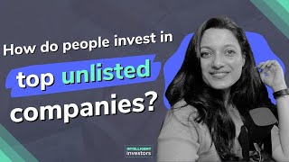 How do people invest in unlisted shares [upl. by Turner]