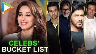 Madhuri Dixit REVEALS about Celebs’ Bucket List  Salman  Big B  SRK  Ranbir Kapoor [upl. by Hansen]