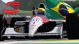 F1 Interlagos Brazil 1991  Some laps onboard the McLaren with Ayrton Senna Assetto Corsa [upl. by Flor]