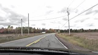 Fall Colours Drive  Nova Scotia Visitor Centre South toward Grand Pre  2x replay speed [upl. by Hailed366]