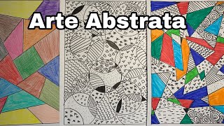 Arte Abstrata Fácil para Ensino Fundamental [upl. by Zobias]