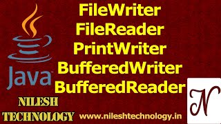 Java FileWriter  FileReader  PrintWriter  BufferedWriter  BufferedReader [upl. by Llorre]