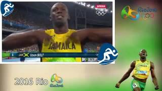 Usain BOLT All Olympic Races 2008 2016 [upl. by Monti]