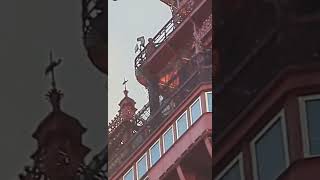 orange netting confused for fire at top of Blackpool Tower🤦‍♂️ [upl. by Lunetta669]