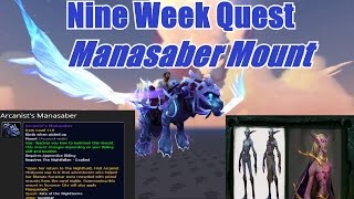 Legion Suramar Campaign Arcanist Manasaber Mount [upl. by Alwyn]