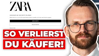 OnlineShop Aus diesen Gründen brechen viele Kunden ab ShopAnalyse Zara [upl. by Noied]