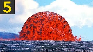 Top 5 Lava VS Water Videos [upl. by Atal]