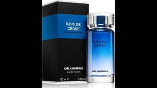 Bois de Cedre by Karl Lagerfeld 2019 fragrance review [upl. by Harpole760]