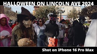 Halloween on Lincoln Ave 2024  Shot on iPhone 16 Pro Max [upl. by Chavey]