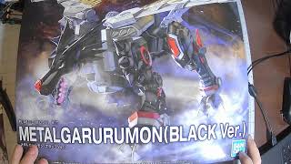 Build BanDais Digimon MetalGarurumon Black Ver [upl. by Aidyl]