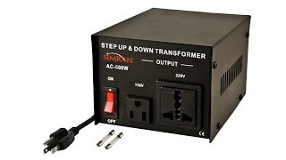 110 to 220 StepUp transformer Review [upl. by Onihc]