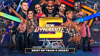 AEW Dynamite 5 Year Anniversary Some of the BEST Dynamite moments from 2023 Year 4 [upl. by Akcir201]