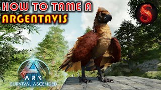 ARK SURVIVAL ASCENDED HOW TO TAME A ARGENTAVIS [upl. by Ireland567]