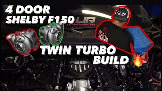 TWIN TURBO 4  DOOR SHELBY F150 BUILD SERIES EP1  1ST IN THE WORLD  ALDOWELDS KIT [upl. by Fifi]