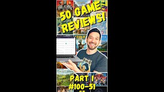 I just reviewed 50 games from the BGG Top 100 list Check it out 🎉 [upl. by Aihcropal]