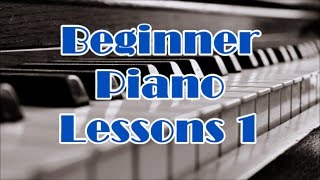 Piano Lessons For Beginners Lesson 1  How To Play Piano Part 1  Easy [upl. by Huldah262]