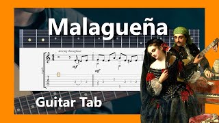 Malagueña  Guitar TAB [upl. by Camey395]