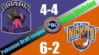 PBO NEON SEMIFINALS  2 New York Nickits VS 8 Boston Babettes  Pokemon Draft League [upl. by Ladonna]