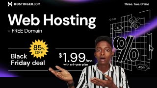 Hostinger Black Friday Sale 2024  BEST Hostinger Discount Promo Code  85 OFF Limited Offer [upl. by Ynahteb113]