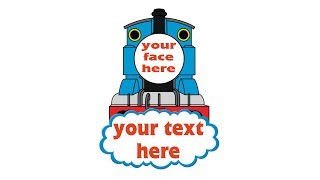 How to insert your face in thomas the train [upl. by Ilecara]