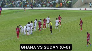 Ghana vs Sudan  00  Mohammed Kudus Chances Highlights Match with Massive Crowd Afcon Qualifiers [upl. by Nohshan839]