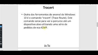 Comando Tracert [upl. by Enisamoht]