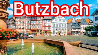 Butzbach City Germany 🇩🇪 Walking tour 4k video [upl. by Ahsel]