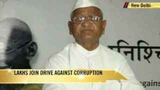 Anna Hazares fast for Lokpal Bill [upl. by Neened295]