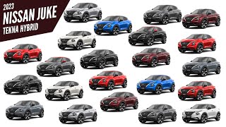 2023 Nissan Juke Tekna Hybrid  All Color Options  Images  AUTOBICS [upl. by Aralc173]