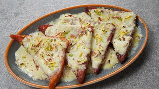 Creamy shahi tukda recipe  Eid special dessert shahi tukra recipe  Yummy [upl. by Miksen]